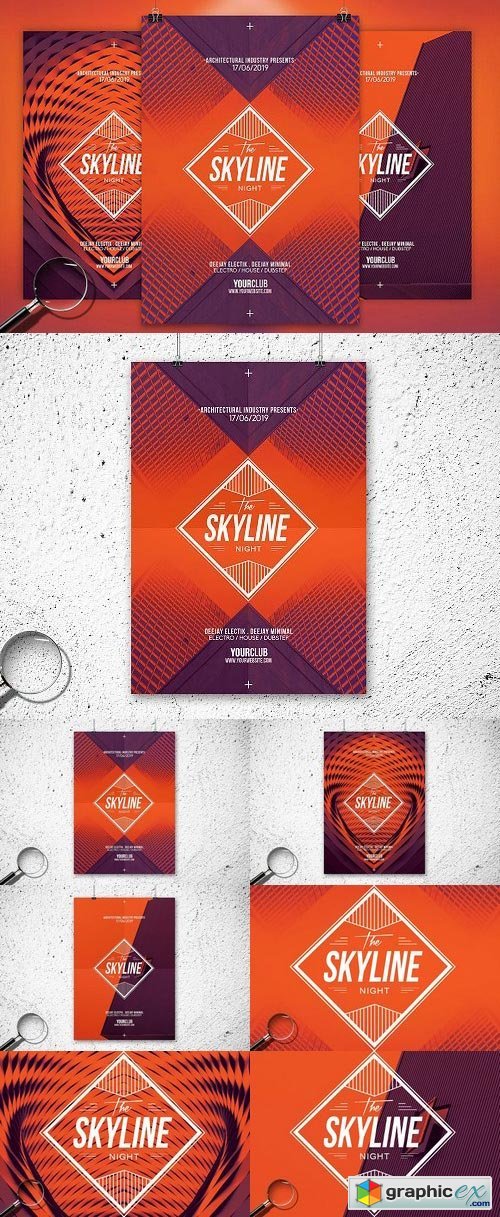The Skyline | 3in1 Flyer Template
