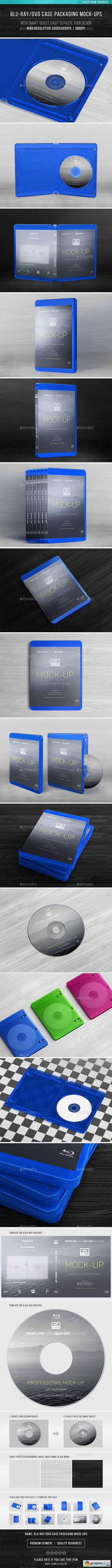 Blu-ray/DVD Case Packaging Mock-Ups