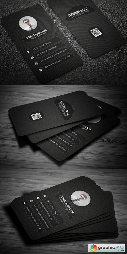 Dark Business Card