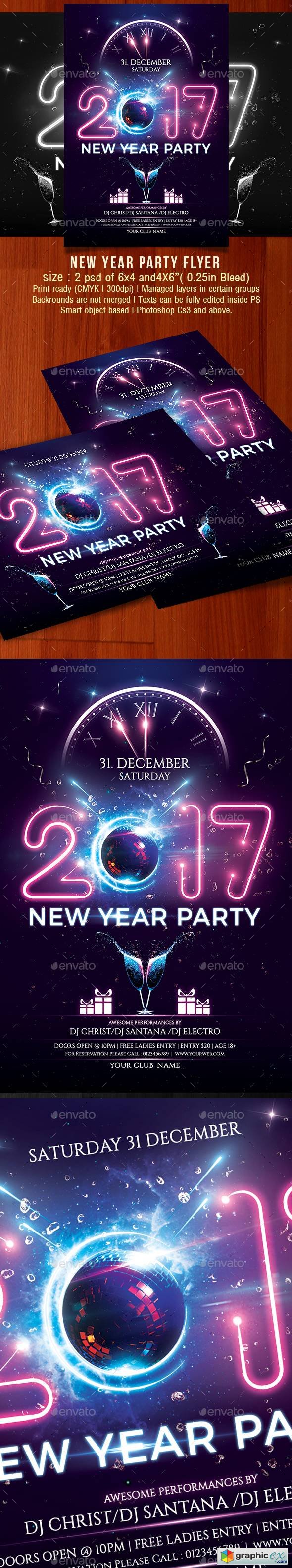 New Year Party Flyer 18924235