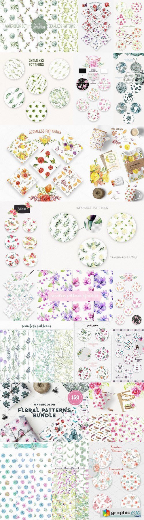 Floral Patterns Bundle 90% OFF