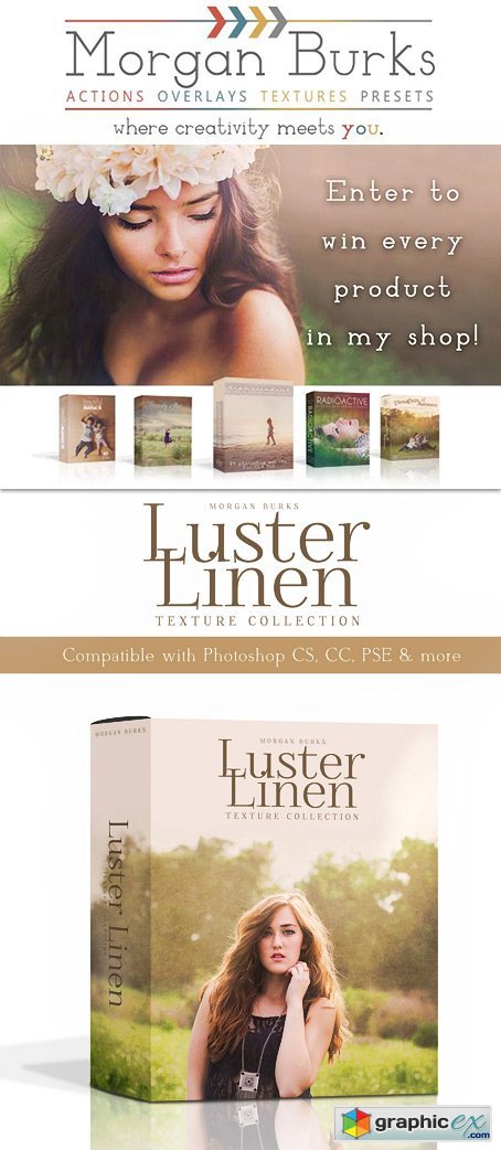 Luster Linen & Light Overlays Texture Bundle