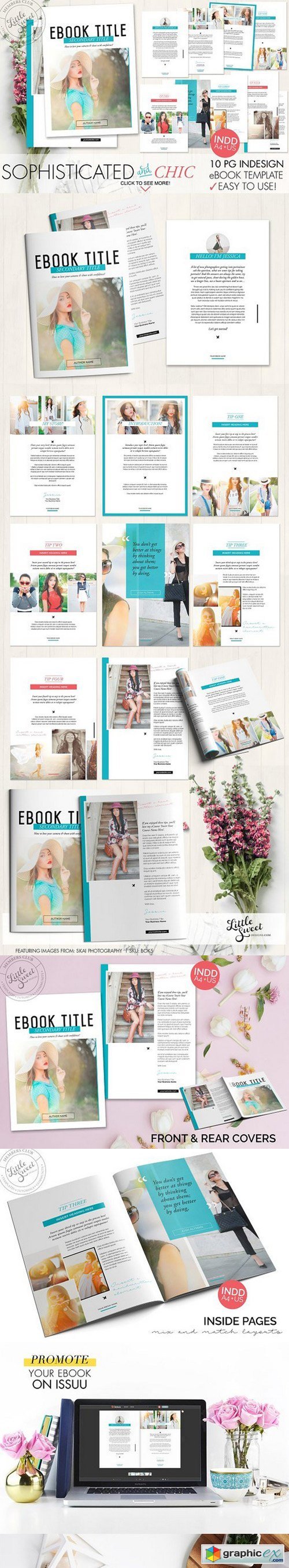 10 page InDesign INDD eBook Template