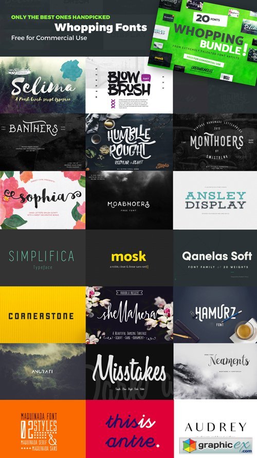 20 Whopping Fonts in 2016