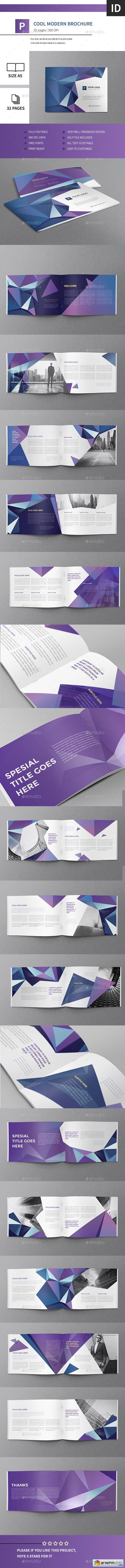 Cool Modern Brochure 32 Pages A5 Horizontal