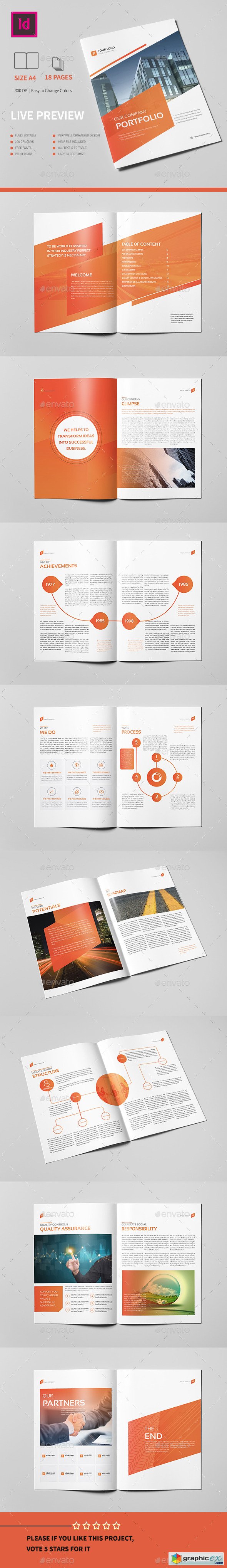 Corporate Portfolio Brochure 18 pages A4