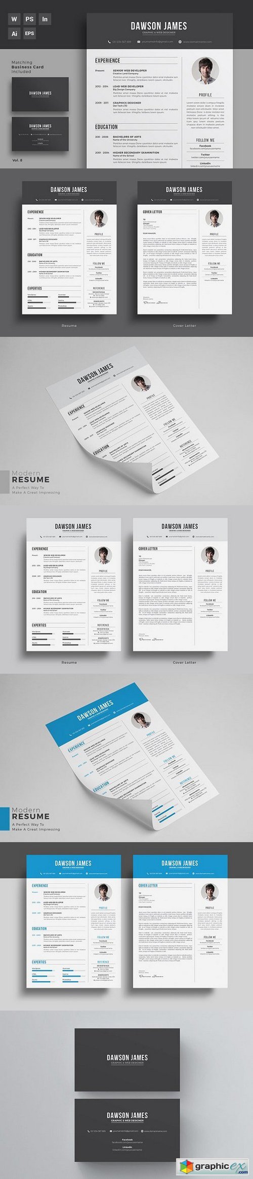 Resume/CV | Business Card 866830