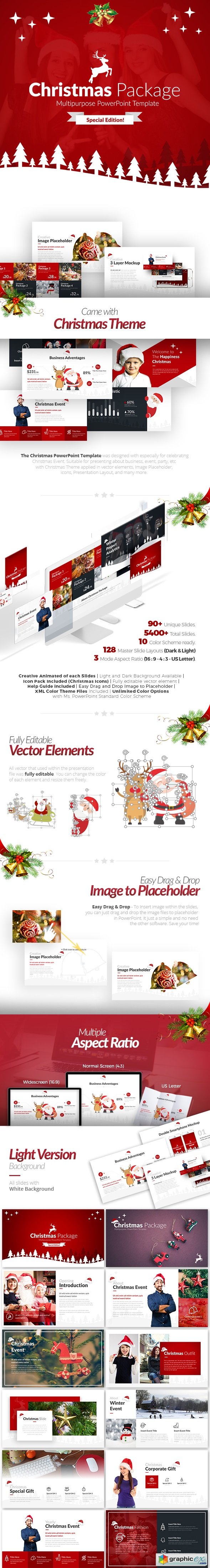 Christmas Package Business PowerPoint Template