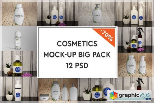 Cosmetics Mock-up Big Pack