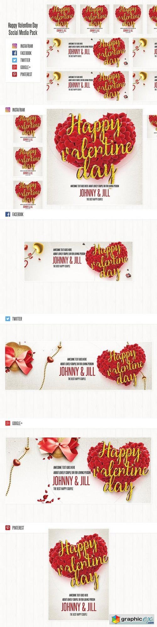 Valentine's Day Social Media Pack
