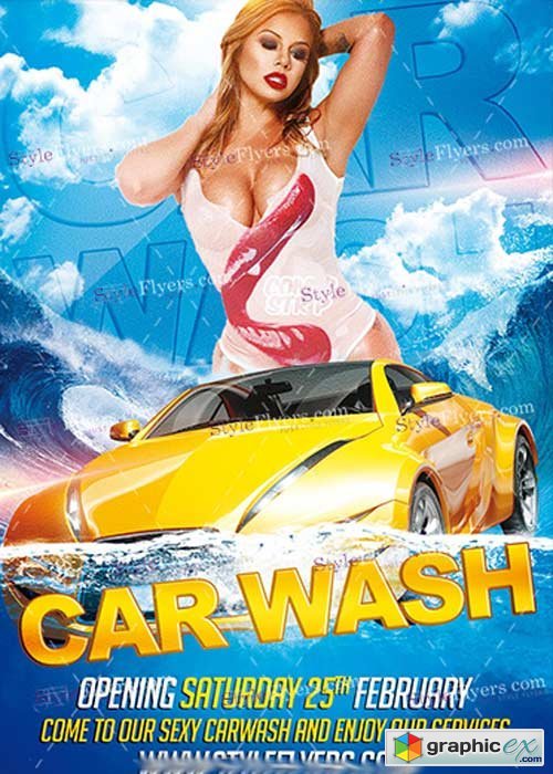 Car Wash PSD V8 Flyer Template