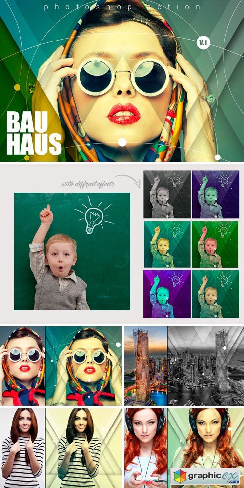 Bauhaus Photoshop Action V.1
