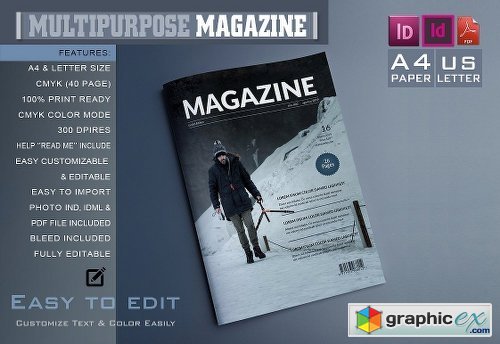 Simple Magazine Template 1131677