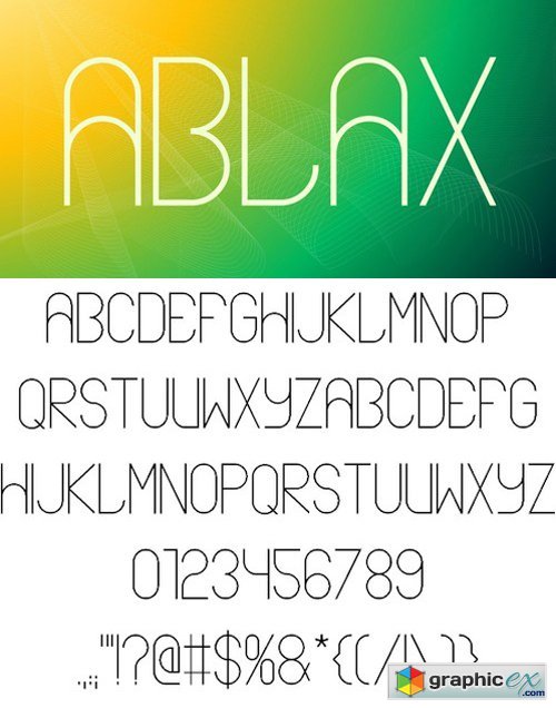 ABLAX font