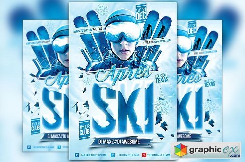 Apres Ski Event Flyer Template