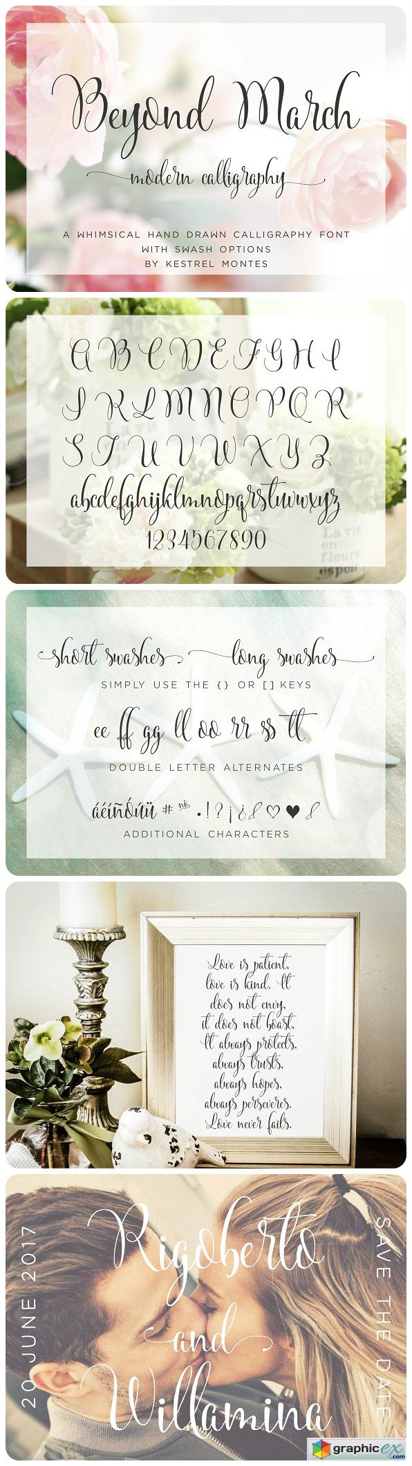 Beyond March calligraphy font