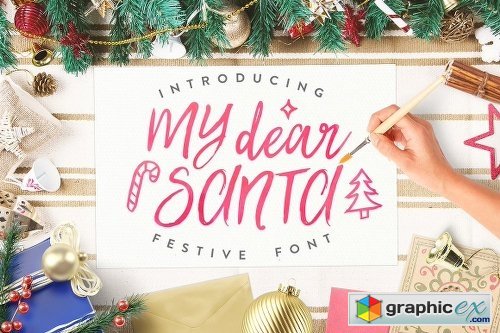 'My Dear Santa' Magical Font + BONUS