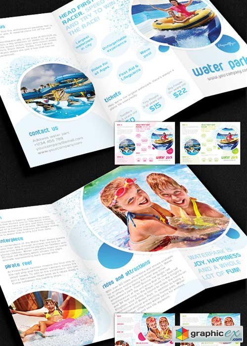 Water Park Brochure Pack V2 PSD Template