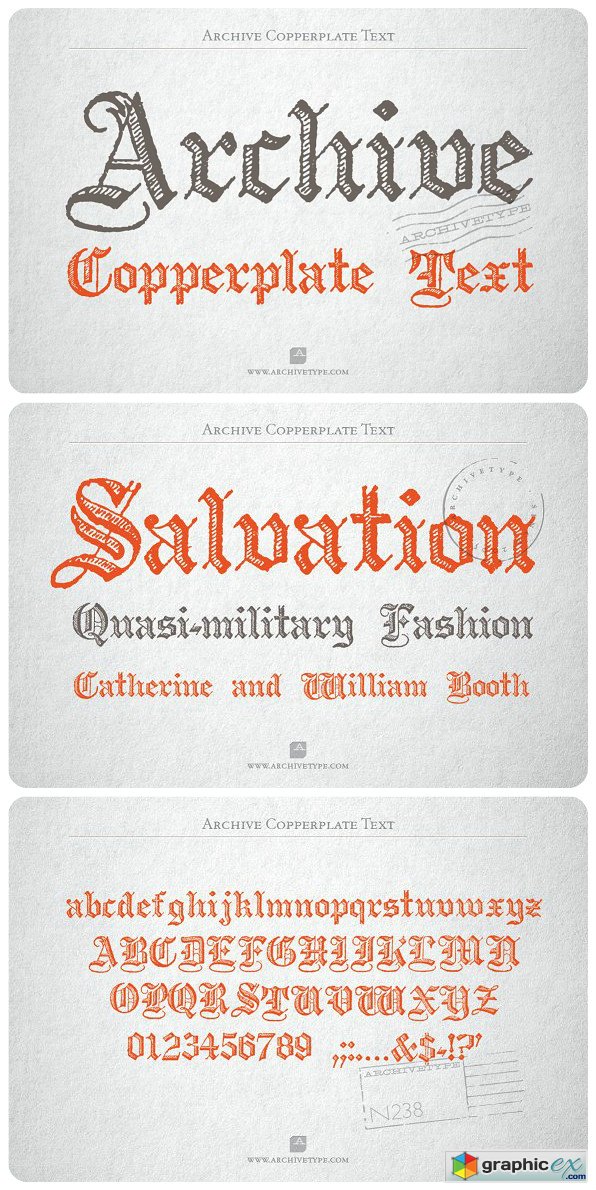 Archive Copperplate Text