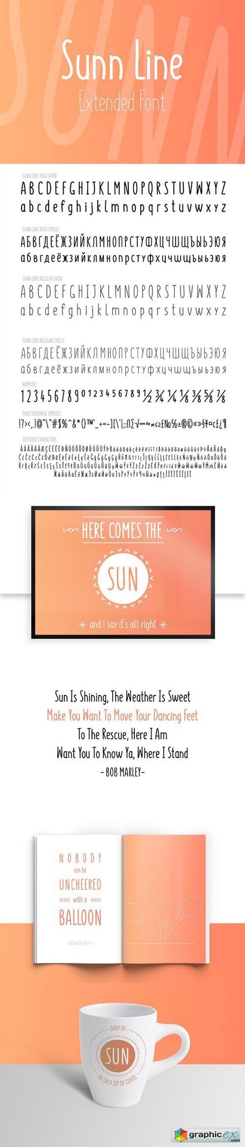 SUNN Line Extended Font