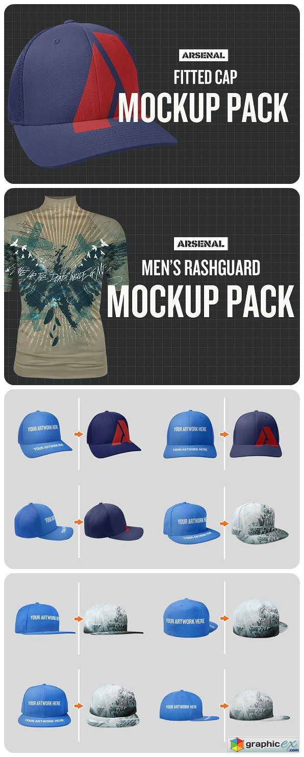 Fitted Cap Mockup Template Pack