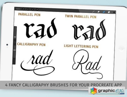 Calligraphy Brushpack for Procreate