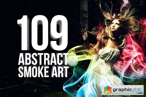 109 Abstract Smoke Art Photoshop Brushes