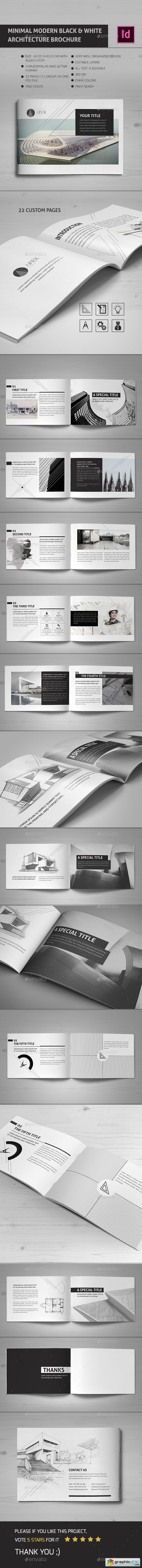 Minimal Modern Black & White Architecture Brochure Indd v