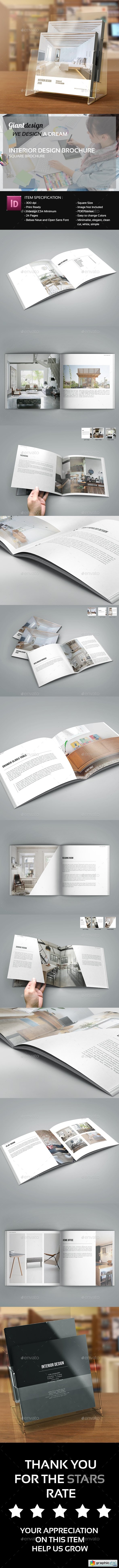 Interior Design - Square Brochure Catalog
