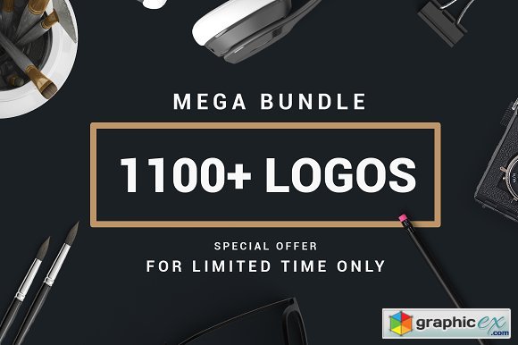 MEGA BUNDLE 1100 Logos & Badges