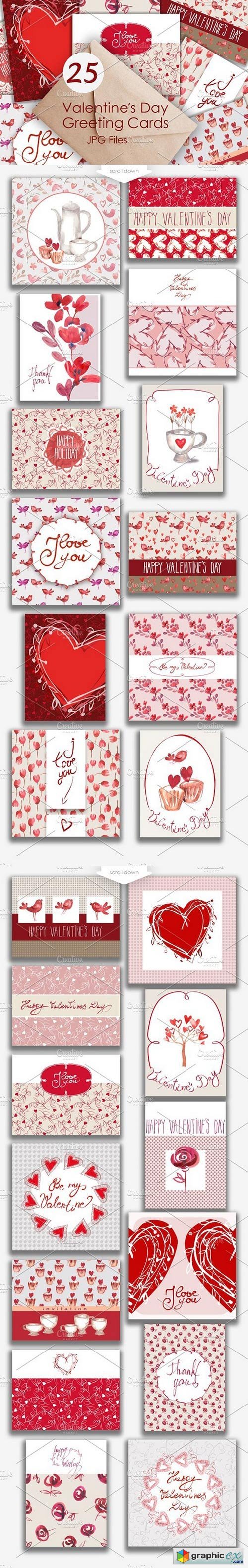 25 Valentines Day Greeting Card