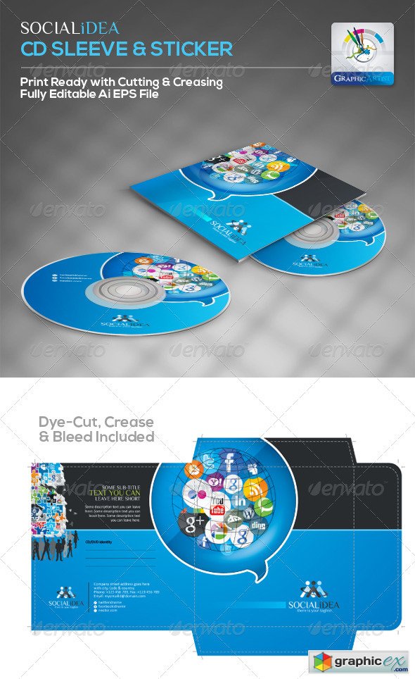 Socialidea Creative Social Media CD Packaging
