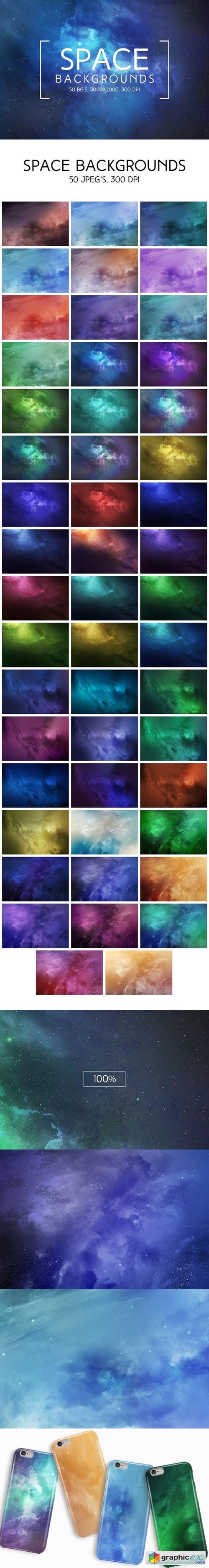 50 Space Backgrounds