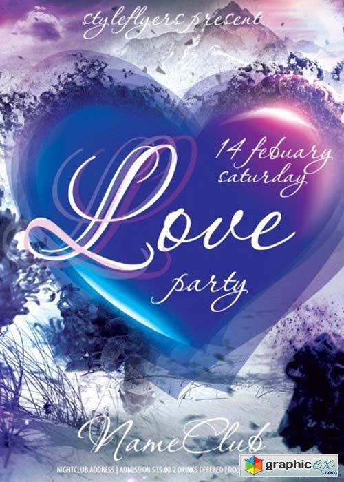 Love Party V16 Club and Party Flyer PSD Template