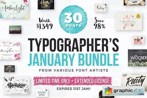 Typographer&#039;s January Dream Bundle