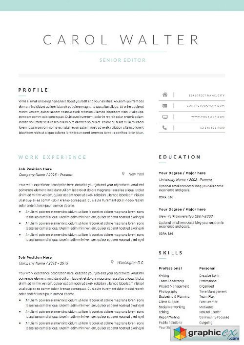 5 Page Resume Template | Upgrade