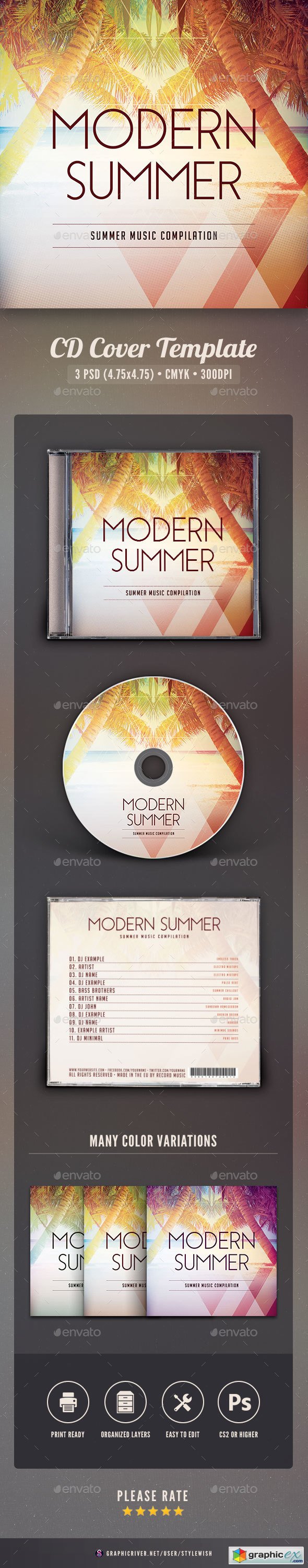 Modern Summer CD Cover Artwork