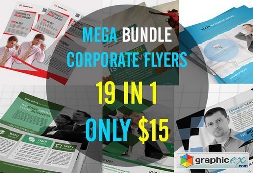 Mega Bundle Corporate Flyers 19 in 1
