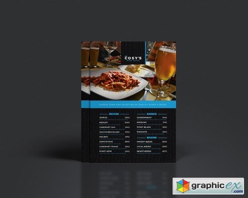 A4 Restaurant Menu Template Free Download Vector Stock Image Photoshop Icon