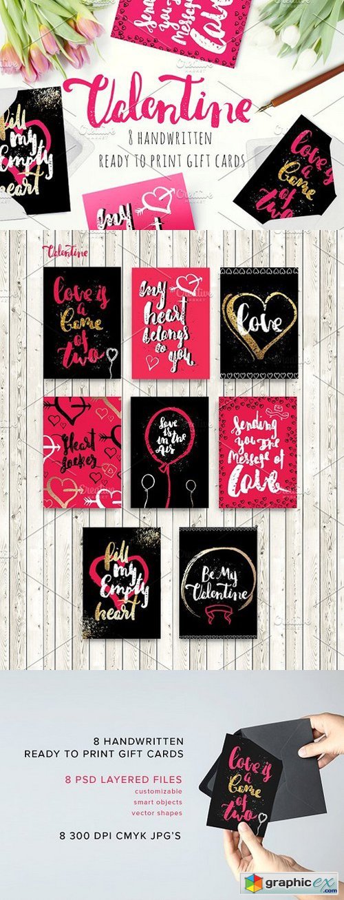Valentine Gift Cards Collection