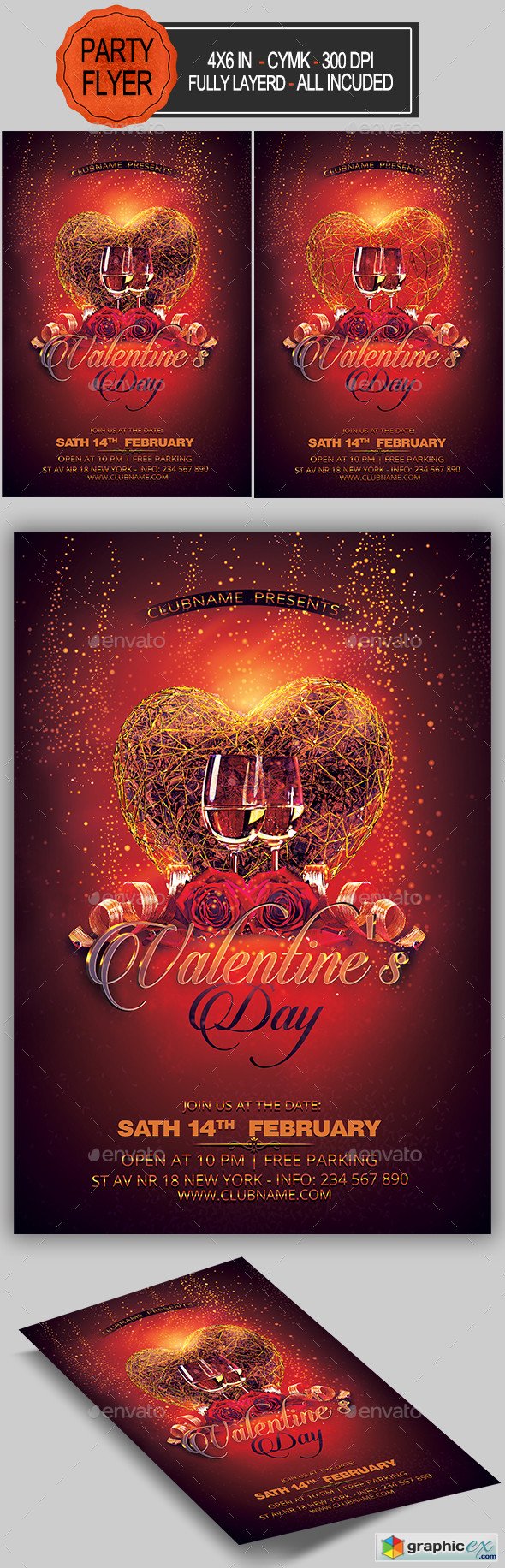 Valentines Party Flyer 19270040