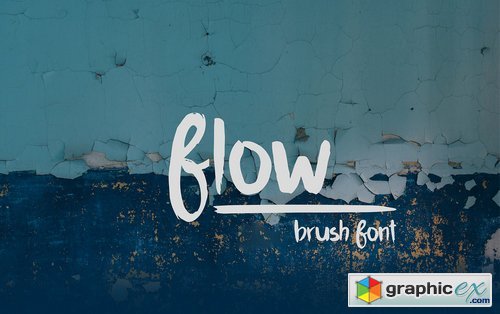 Flow Brush Font