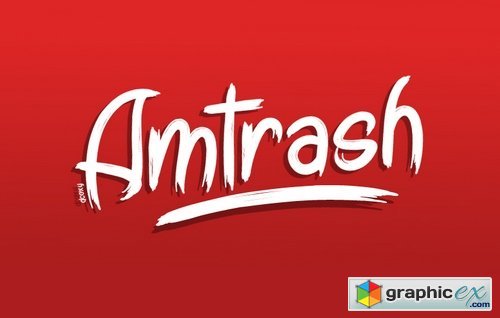 Amtrash Brush Font