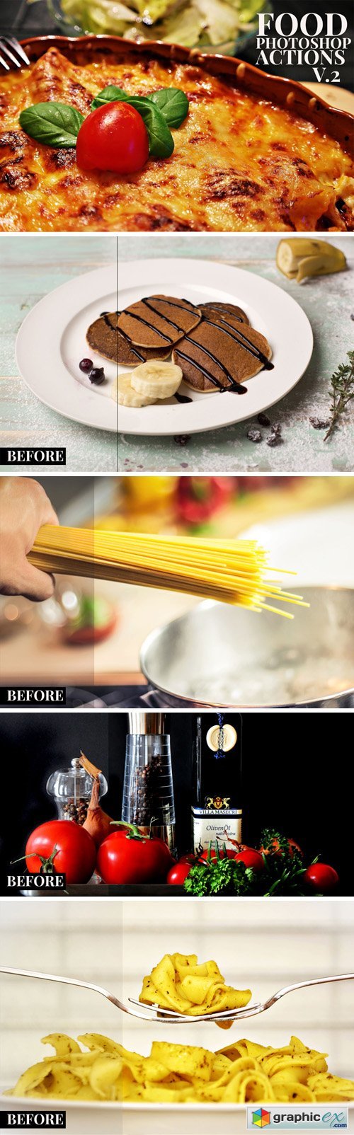 Photoshop Actions for Food Photography Vol.2