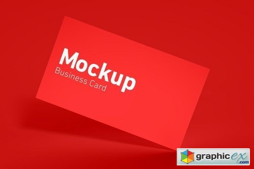 Simple Vertical Business Card Mockup