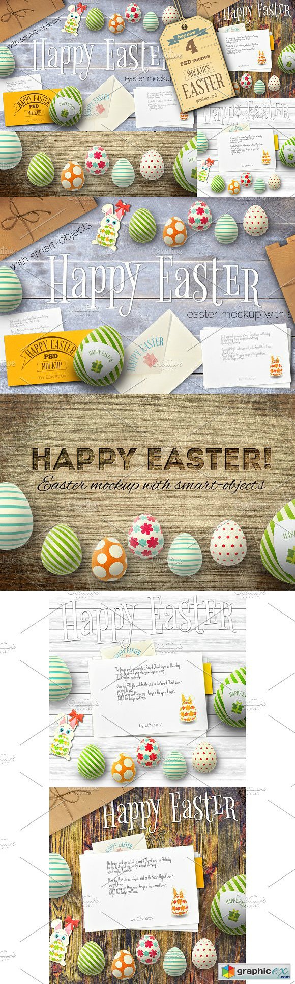 Easter Cards Mockup