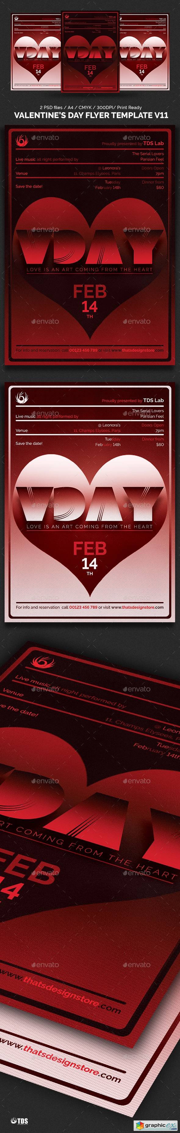 Valentines Day Flyer Template V11