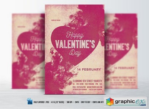 Valentines Day Flyer 501903