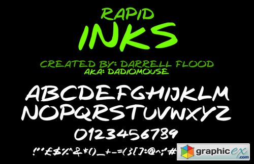 Rapid Inks font