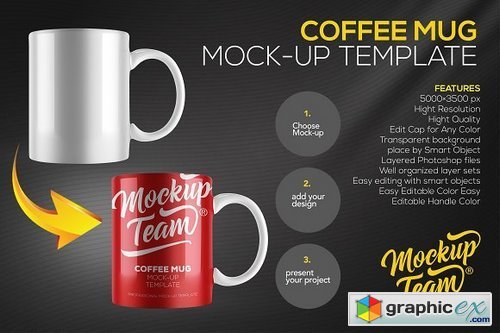 Coffee Mug Mock Up Template